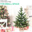 Arbre de Noël de table 2 pi, 230 pointes, conception compacte pour petit dortoir et bureau, base en plastique avec chambres de ciment,
