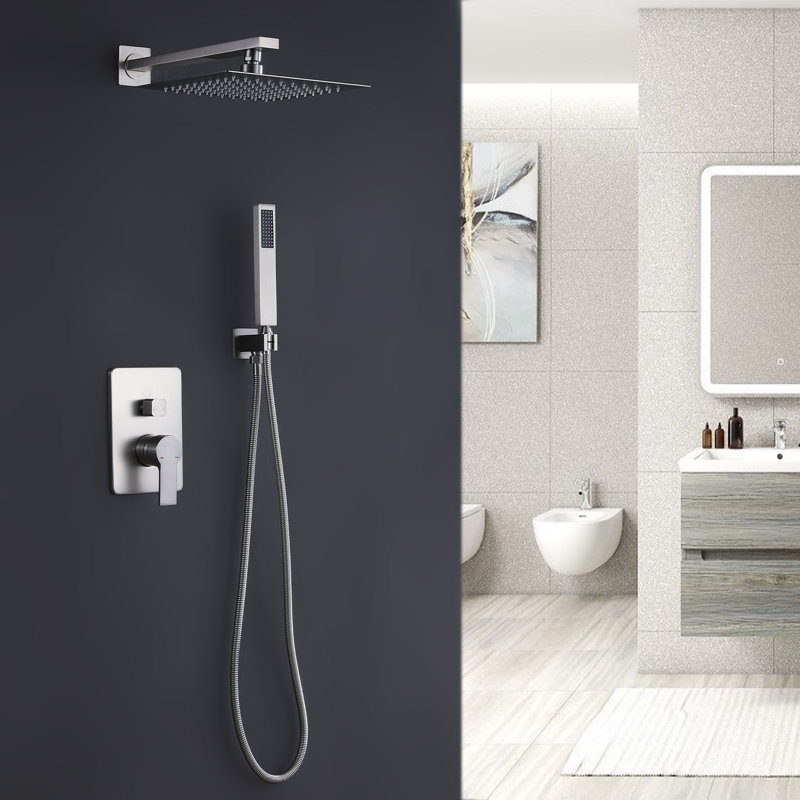 All-In-One Kit with Rough in-Valve, Brushed Nickel