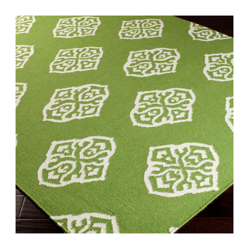 Tapis Géométrique De Péridot De Foi, 3'6" x 5'6"