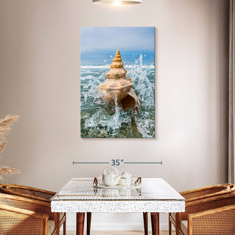 Aletra Ocean Conch Shell, 45" H x 30" W