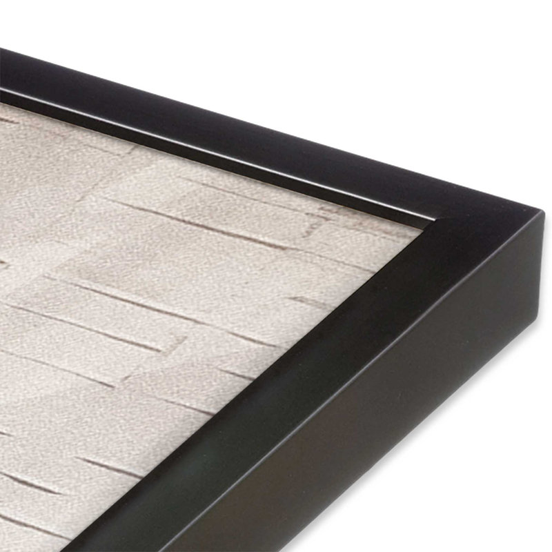 Tranquillité texturée I, Cadre simple en zinc patiné, H 21,25 po x l 17,25 po