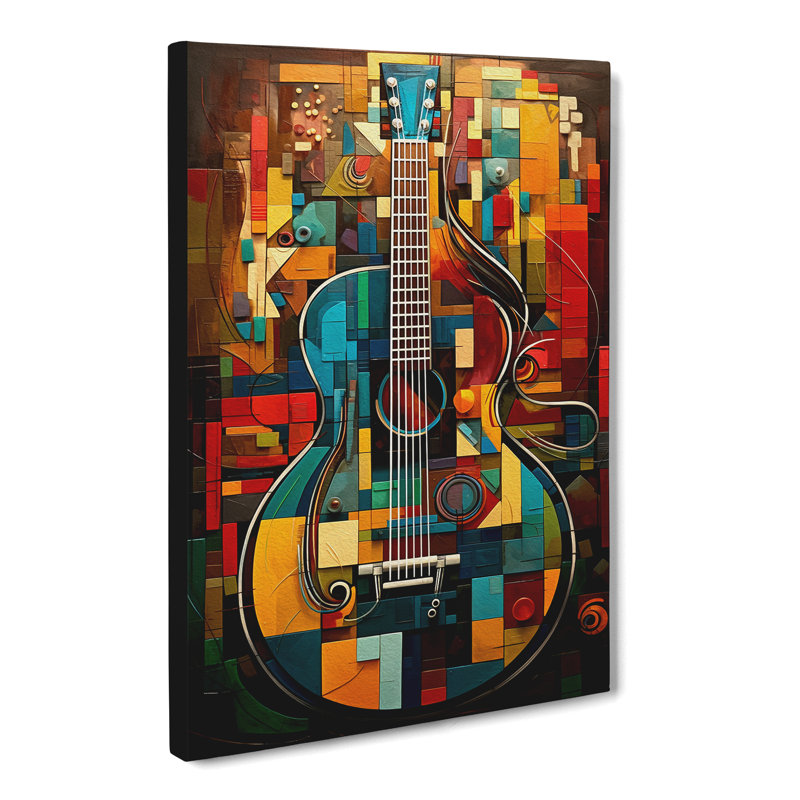 Guitar Orphism - Wrapped Canvas, 60cm H x 40cm W x 3cm D