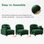 2 chenilles avec, conception ergonomique, combinaison flexible pour les espaces chenille douce modulaire, mousse haute, combinaisons diverses