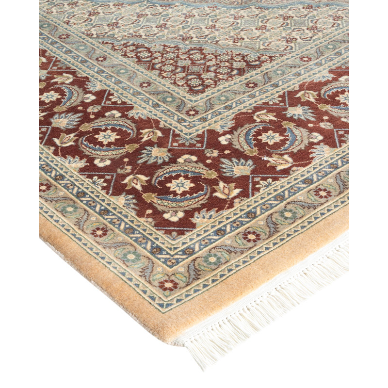 Classic One-of-a-Kind 8' X 9'9" Hand Knotted Area Rug