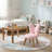 Butterfly Back Kids Chair With Solid Wood Legs-978590849