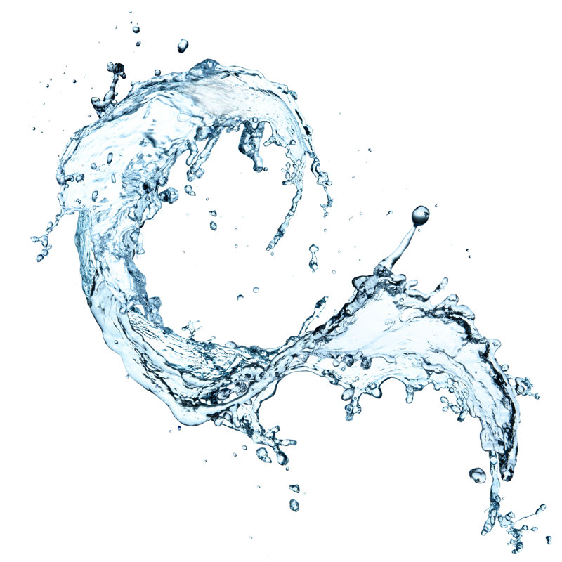 Water Splash - Photographie sur toile tendue, H 36 po x l 36 po