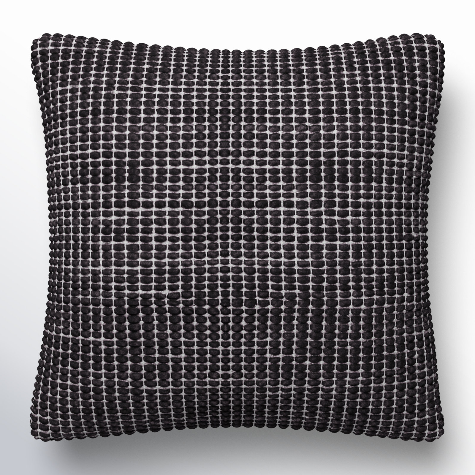 Waverly Wool Throw Pillow, Black, Pillow Cover Only - No Insert, 18" x 18"