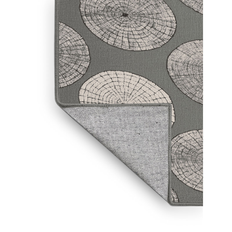 Machine Washable Space Gray Area Rug, Square 8'