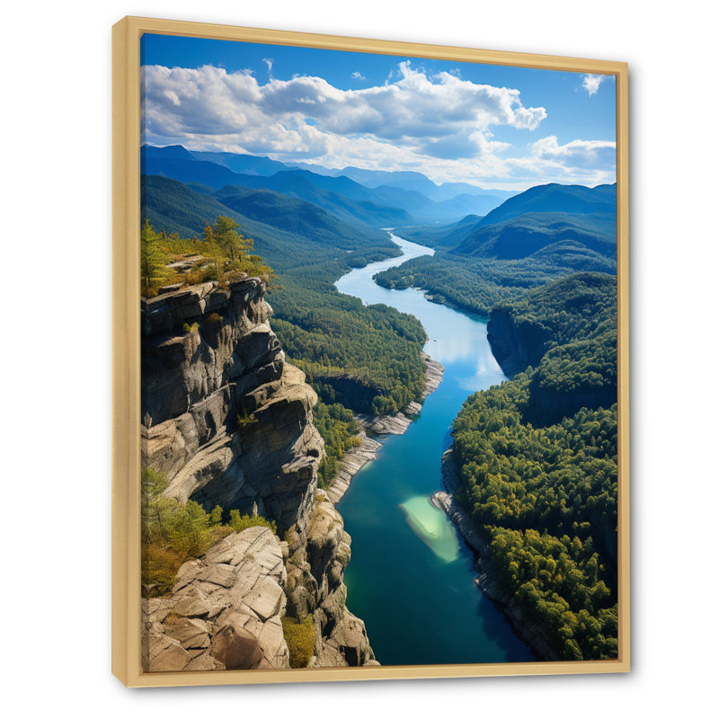 «USA Adirondack Mountains New York V», reproduction sur toile encadrée, Cadre naturel flottant, H 40 po x l 30 po x P 1,5 po