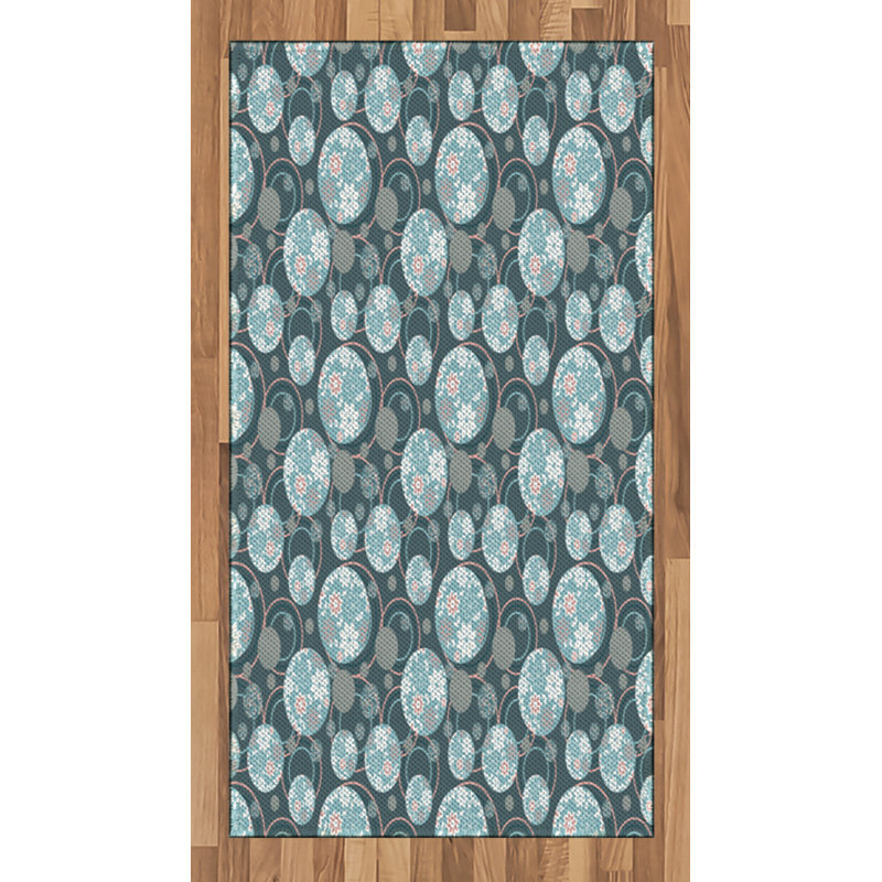 Vintage High Density Long Fiber Poly Threads Decorative Area Rug Carpet, Rectangle 2'7" x 5'