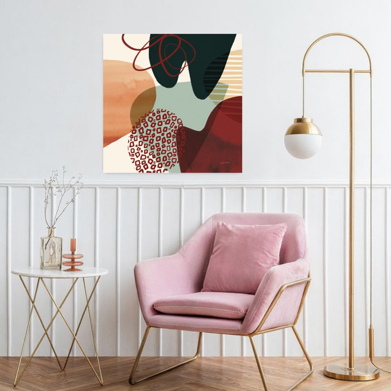 Variété II, art contemporain moderne abstrait, H 18 po x l 18 po