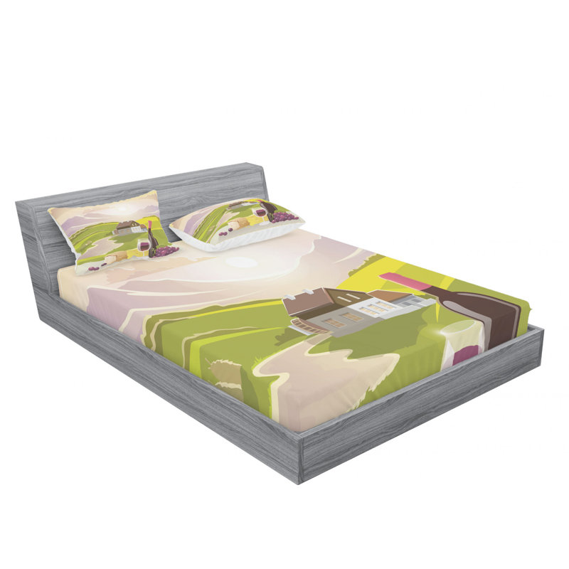 Microfiber Sheet Set, Full Sheet Set with Fitted Sheet