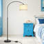 Lampe sur pied à arc moderne avec gradateur de pied, lampe de lecture réglable avec ampoule DEL 9 W, grande lampe sur pied pour le salon et la chambre à coucher-1514184993-1514185006-1514185003