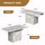 Table pour îlot de cuisine, table de salle à manger pliante en bois de 47 po avec support de rangement et armoire, table d'entrée amovible à 6 roulettes, couleur marbre blanc, table d'appoint et table basse polyvalente