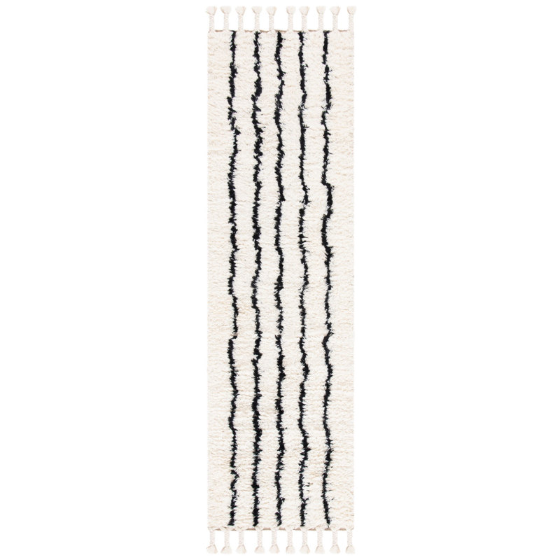 Aitkin Hand Woven Wool Geometric Rug, Runner 2'3" x 8'