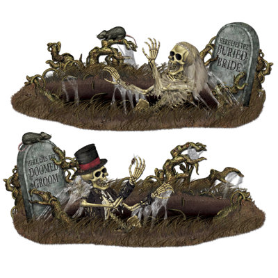 Halloween Doomed Groom & Buried Bride Props