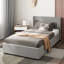 Estella Upholstered Bed Frame with Headboard, Ottoman Under-bed Storage-371881980-371881978