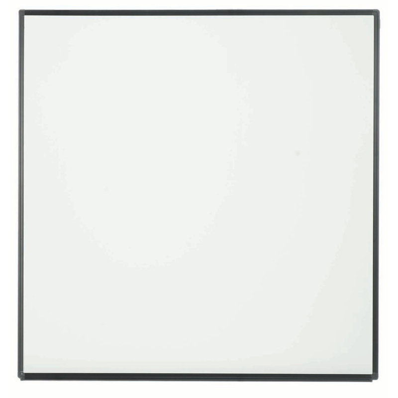 Tableau blanc mural, Blanc très luisant, Aluminium thermolaqué noir, H 4 pi x l 4 pi