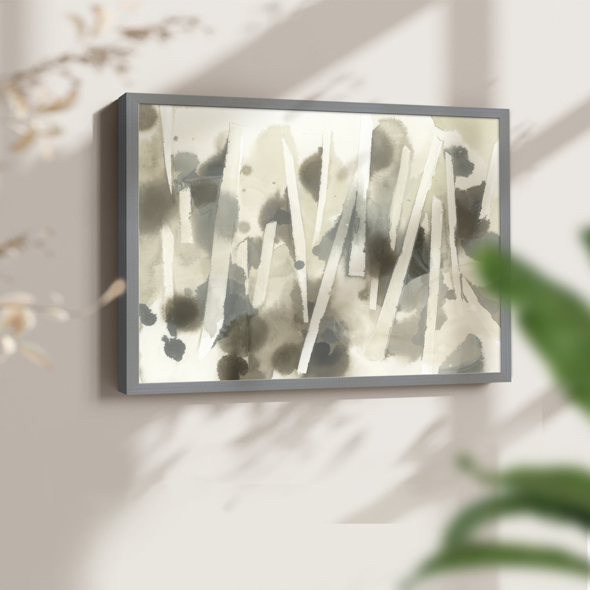 Wrought Studio™ Staccato Smoke Screen II -Framed Print - Restickable ...