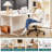 Avicia 26" Wide Seat Criss Cross Legged Office Chair, Armless Office Desk Chair With Wheels-27437847