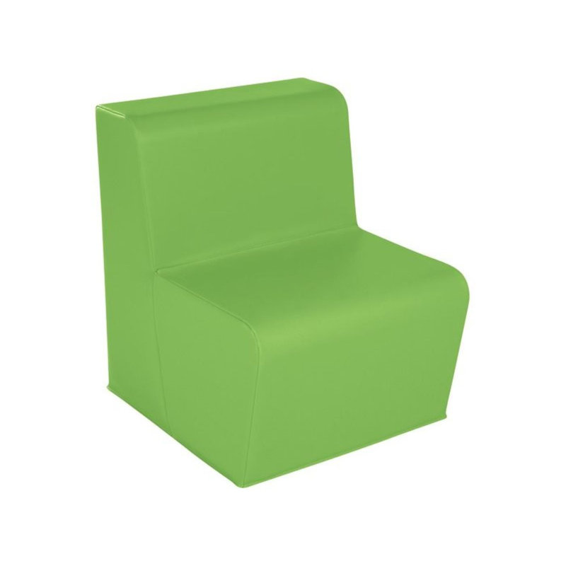Chaise basse droite de base - Hauteur du siège: 12 po, Moss Green