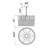  7-Light Medallion Gold Down Chandelier with 24-Inch Crystal Shade for Living Room, Dining Room, and High-Ceiling Bedroom