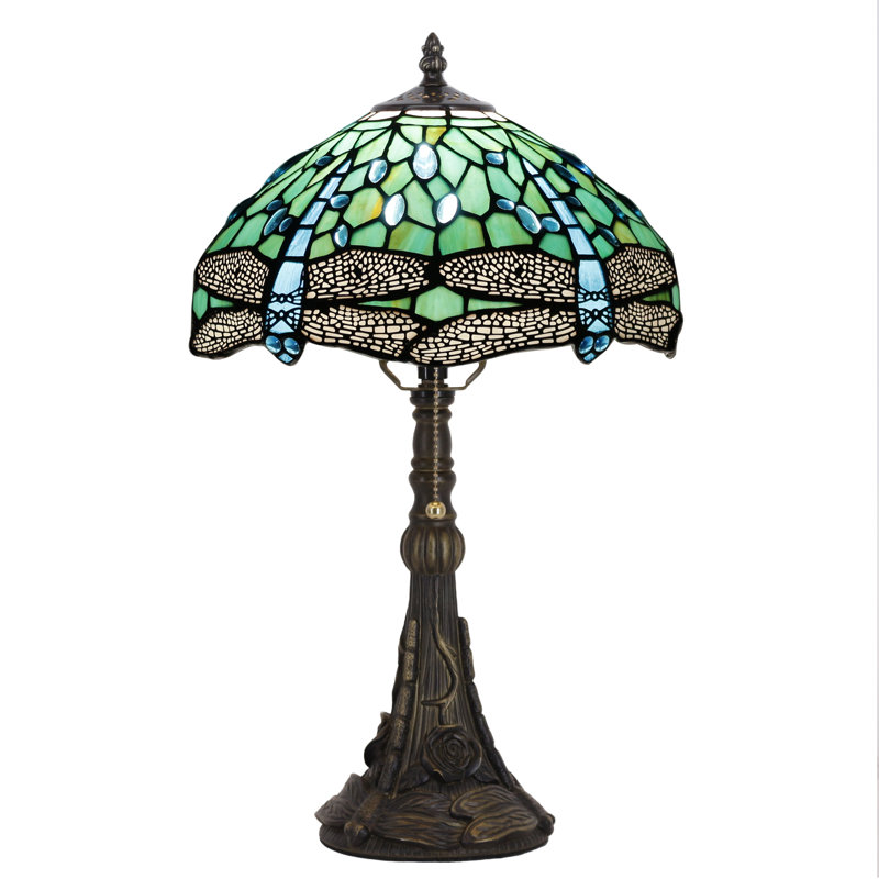 Lampe de table en verre coloré Tiffany