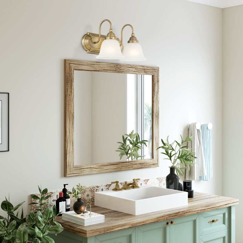 Belmont 2 - Light Dimmable Vanity Light, Antique Brass