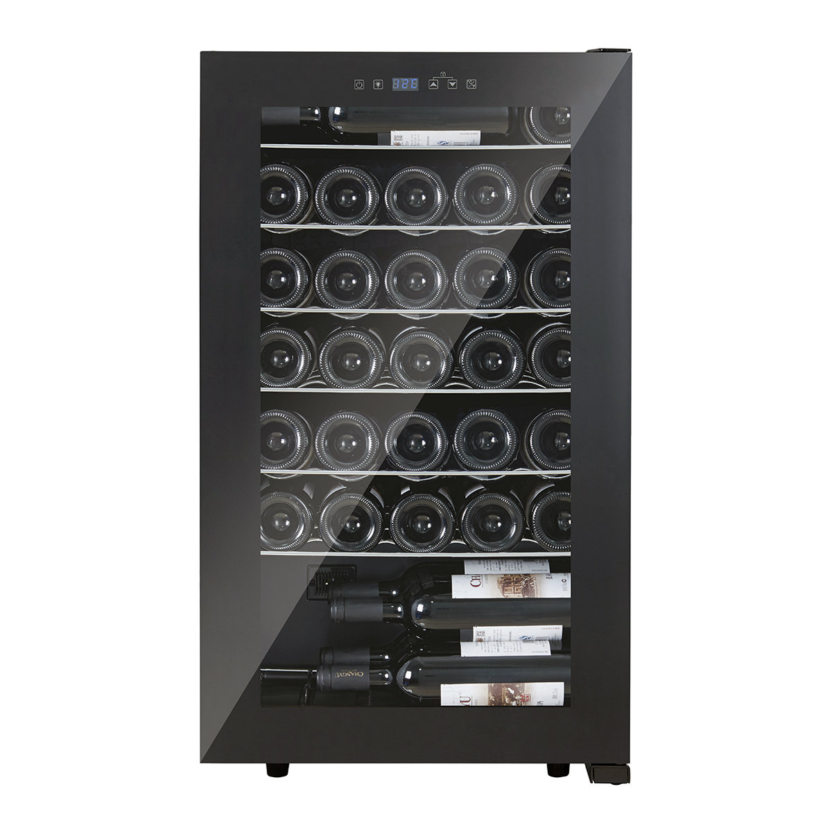 Premium Levella Single Zone 18.9'' Freestanding 33 Bottle Wine Refrigerator | Fridge.com