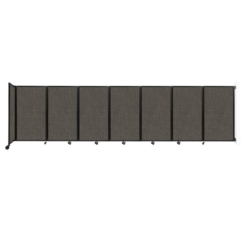 11 - Cloison pliante à panneaux, 7, Moka, H 60 po x l 234 po x P 12 po