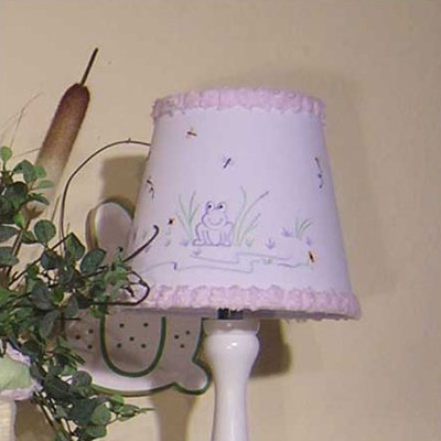 Abat-jour empire en coton H 7 po Froggy