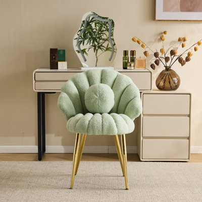 Lemley Shell-Shaped Vanity Chair