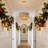  1- Light 12 inch 2-Tier Dimmable Drum Chandelier Natural Rattan Bohemian Kitchen Lighting -507940035