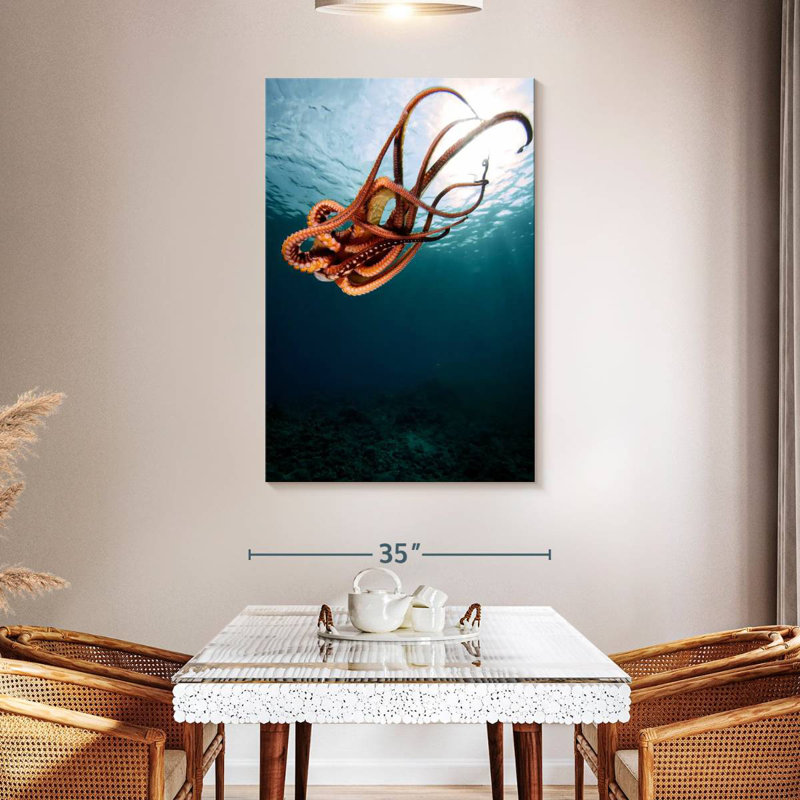 Brampt Diving Octopus, 48" H x 32" W