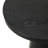 1-Piece Black Round 29" Width Coffee Table With Pedestal Base Ebony