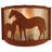 Rustic Lodge Flush Mounted Sconce