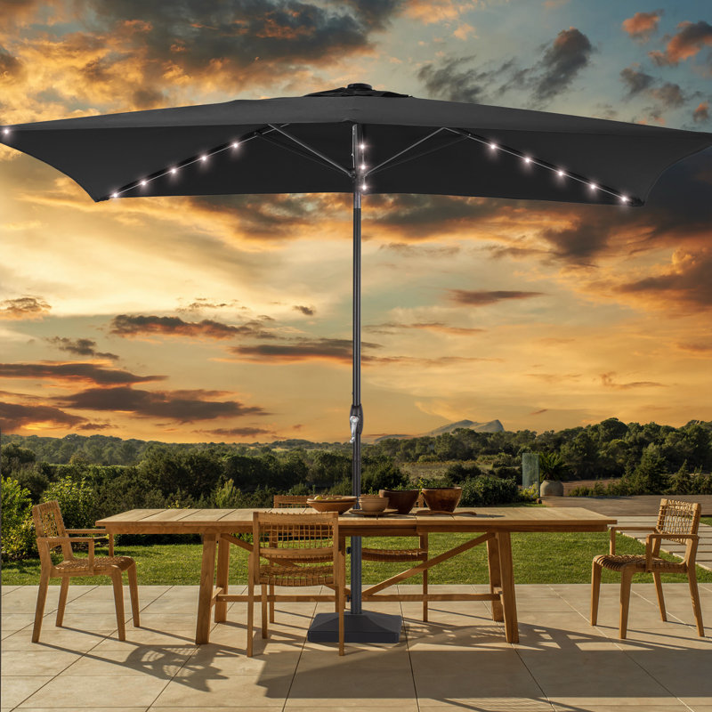 Parasol de marché Sabree 72 x 108, Noir