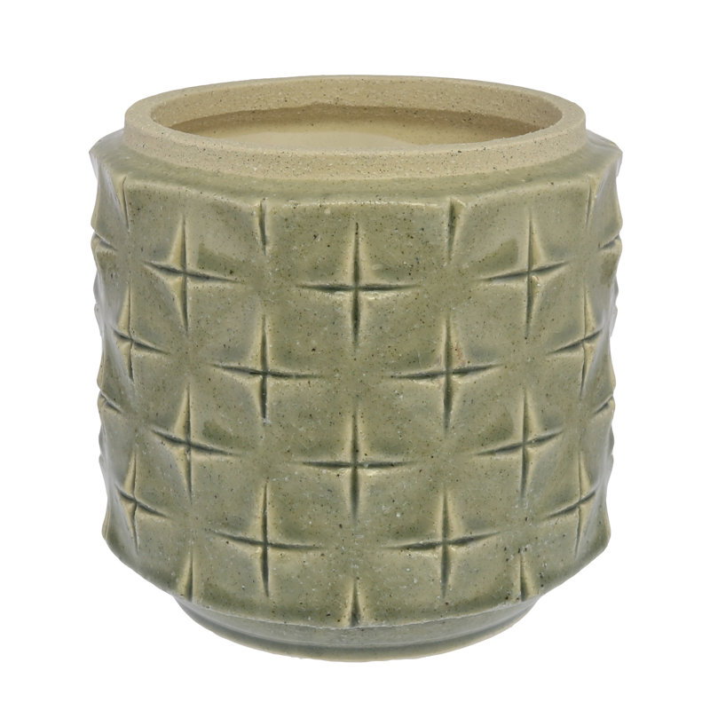 Vase de table en verre cachepot Macleod, H 6,75 po x l 7,25 po x P 7,25 po