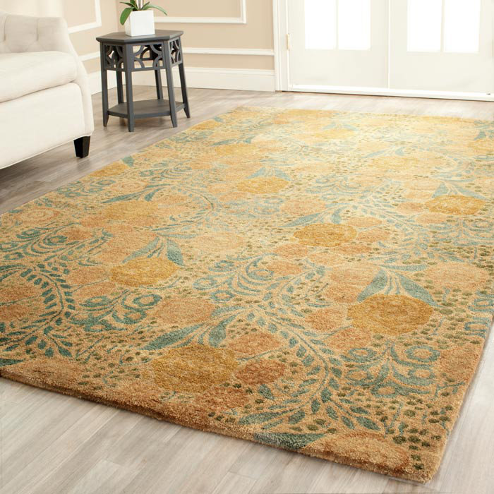 Arcadia Martha Stewart Wool Pile Floral Rug, Rectangle 8'6" x 11'6"