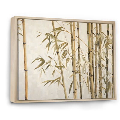 «Beige minimalisme bambou sérénité I» sur toile