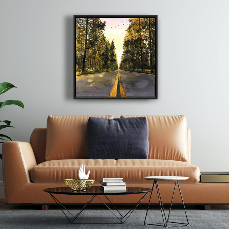 Long Road, reproduction sur toile, H 24 po x l 24 po