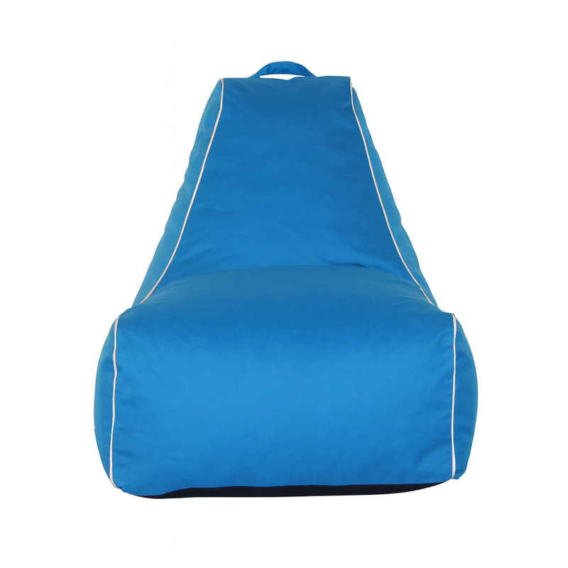 Fauteuil à billes sans accoudoirs, Polyester bleu