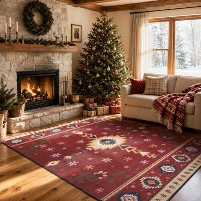 tapis antidérapant lavable Christmas
