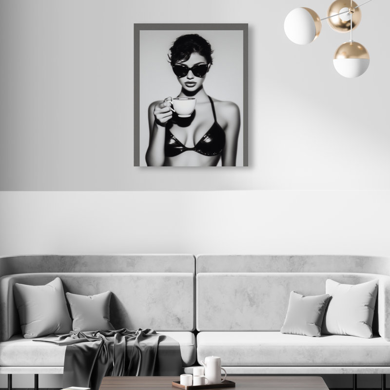 Luxe Latte Print by Oliver Gal, 16"H x 20"W, Gallery Wrapped