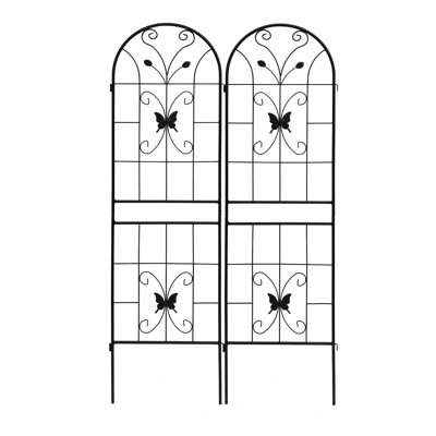 71" X 19.7" Rustproof Metal Trellis, Outdoor Garden Support For , Grape, Easy To Install, Construction , Cucumber, Assembly Process