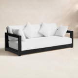 Montford Teak Patio Sofa with Cushions