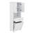 Tall Bathroom Cabinet With Tilt-Out Laundry Hamper Basket And Upper Storage,Storage Cabinet With Two Doors,Adjustable Shelf And Drawer-389319285
