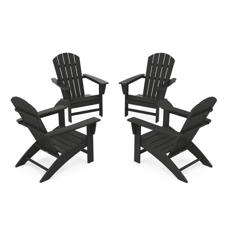 Nautical 4-Piece Adirondack Conversation Set