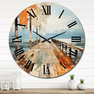 Horloge murale en métal Biannca