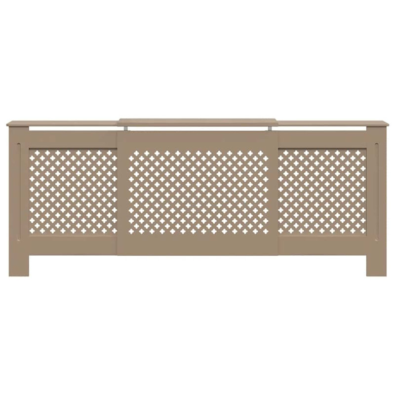 Housse de radiateur en MDF 80,7 po, Brun